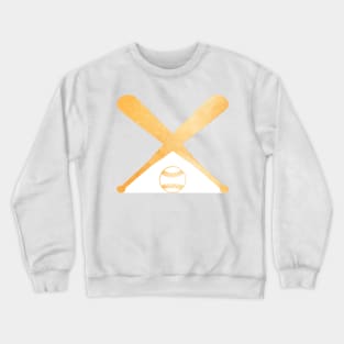 Softball Orange Crewneck Sweatshirt